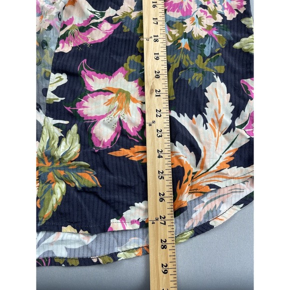 Soft Surroundings Women Shirt Small Floral Tropical Resort Beach Vacation Travel - Picture 8 of 8